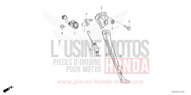 STAND for CBR1000SP GRAND PRIX RED (R380) from 2024