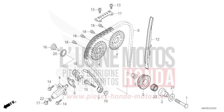 CAM CHAIN/TENSIONER for CBR1000SP MAT PEARL MORION BLACK (NHC33) from 2024
