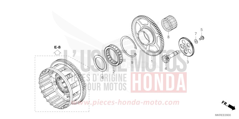 STARTING CLUTCH for CBR1000SP MAT PEARL MORION BLACK (NHC33) from 2024