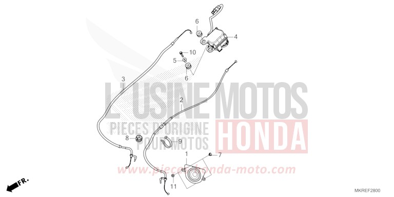 SERVO MOTOR for CBR1000SP MAT PEARL MORION BLACK (NHC33) from 2024
