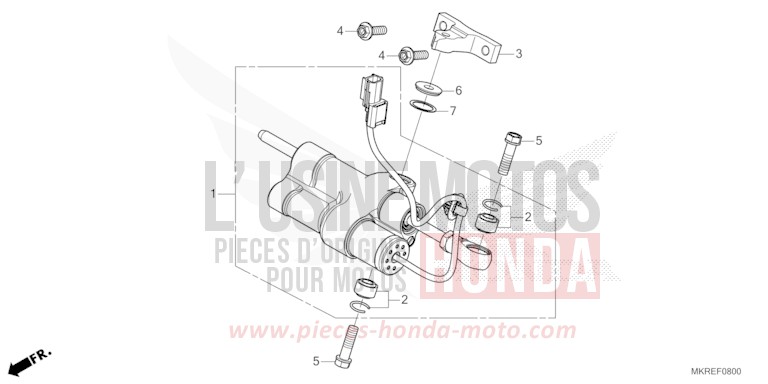 STEERING DAMPER for CBR1000ST GRAND PRIX RED (R380) from 2024