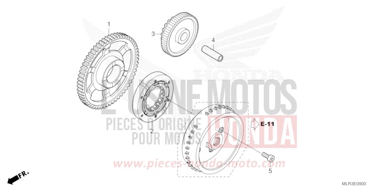 STARTING CLUTCH for CBR500R GRAND PRIX RED (R380) from 2024