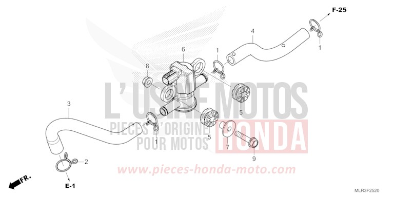 AIR INJECTION SOLENOID VALVE for CBR500R MAT GUNPOWDER BLACK METALLIC (NH436) from 2024