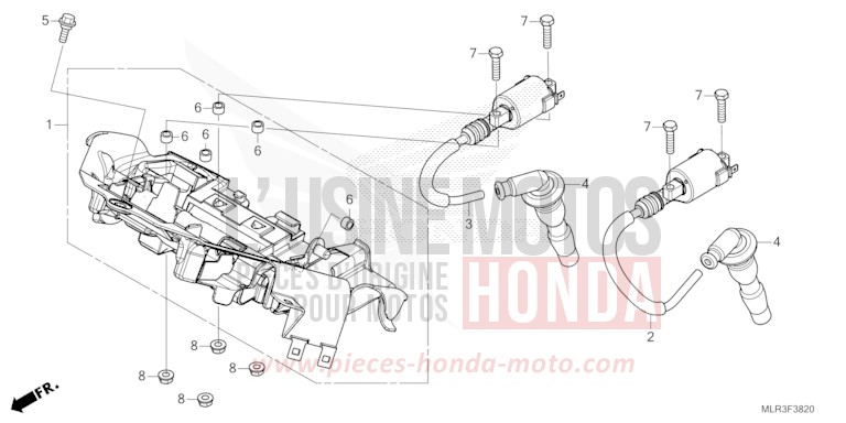 IGNITION COIL for CBR500R MAT GUNPOWDER BLACK METALLIC (NH436) from 2024