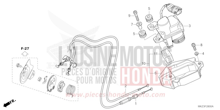 SERVO MOTOR for CBR600RR GRAND PRIX RED (R380) from 2024