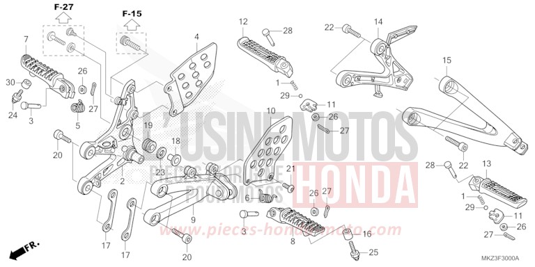 STEP for CBR600RR GRAND PRIX RED (R380) from 2024