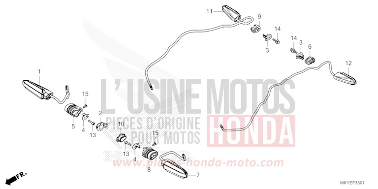 WINKER (CBR650RA/CBR650RAC) for CBR650R MAT GUNPOWDER BLACK METALLIC (NH436) from 2024