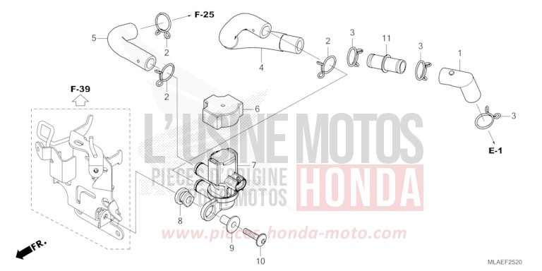 AIR INJECTION SOLENOID VALVE for CMX1100 GUNMETAL BLACK METLLIC (NHC52) from 2024
