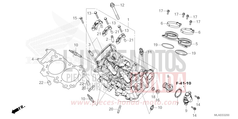 CYLINDER HEAD for CMX1100 GLINT WAVE BLUE METALLIC (B197) from 2024