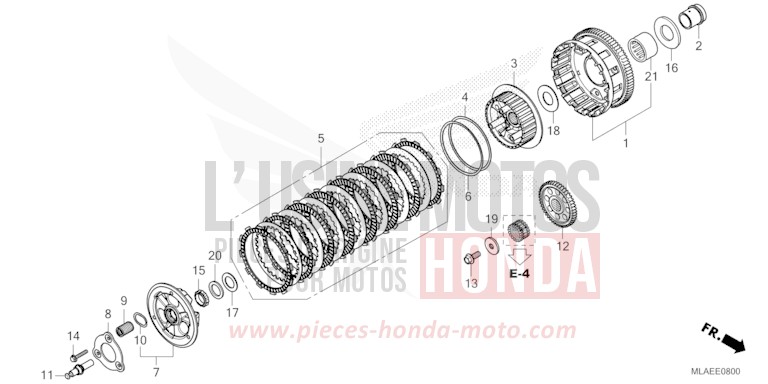 CLUTCH (CMX1100A/A2) for CMX1100 GLINT WAVE BLUE METALLIC (B197) from 2024