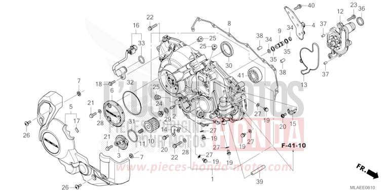 RIGHT CRANKCASE COVER (CMX1100D/D2) for CMX1100 GUNMETAL BLACK METLLIC (NHC52) from 2024