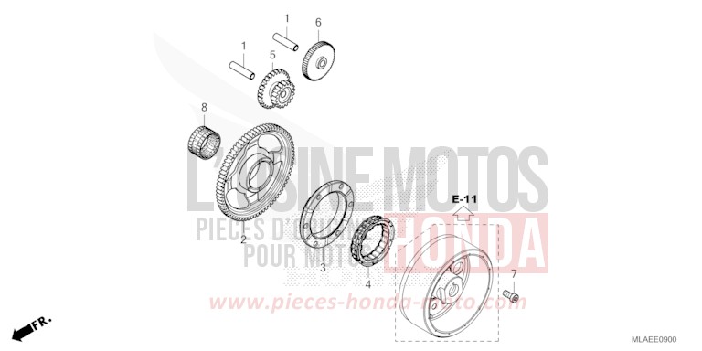 STARTING CLUTCH for CMX1100 GUNMETAL BLACK METLLIC (NHC52) from 2024