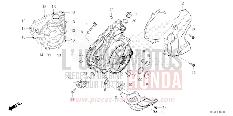 GENERATOR COVER for CMX1100 GUNMETAL BLACK METLLIC (NHC52) from 2024