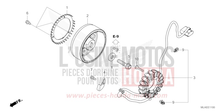 GENERATOR for CMX1100 GLINT WAVE BLUE METALLIC (B197) from 2024