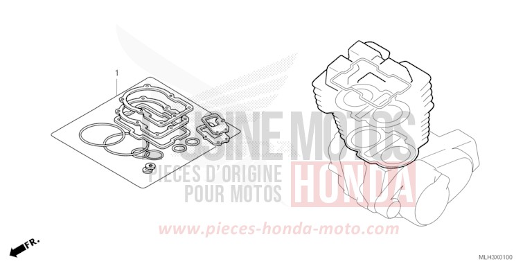 GASKET KIT A for CMX500 PEARL SHINING BLACK (NHB98) from 2024