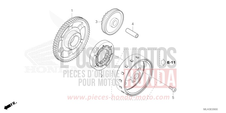 STARTING CLUTCH for CMX500 SEAL SILVER METALLIC (NHA14) from 2024