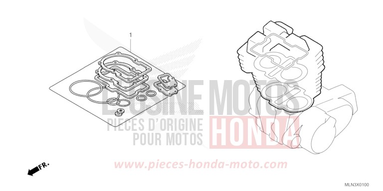 GASKET KIT A for CRF1100A GRAND PRIX RED (R380B) from 2024