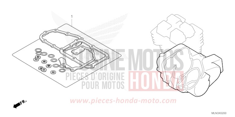 GASKET KIT B for CRF1100D PEARL GLARE WHITE (NHB53H) from 2024
