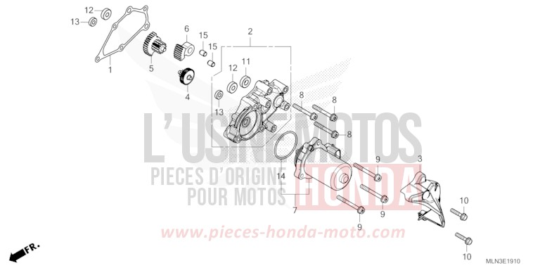 REDUCTION GEAR for CRF1100D GRAND PRIX RED (R380B) from 2024