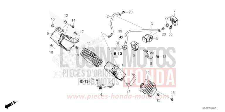 BATTERY for CRF250RX EXTREME RED (R292) from 2024