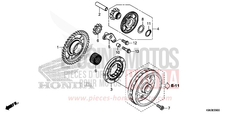 STARTING CLUTCH for CRF250RX EXTREME RED (R292) from 2020