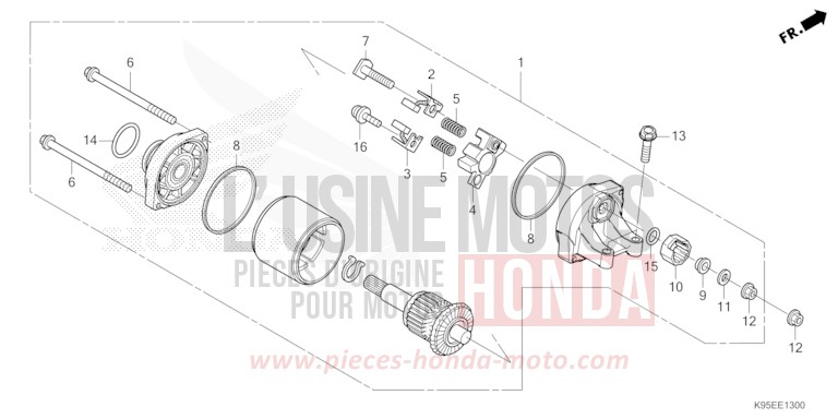 STARTER MOTOR for CRF250RX EXTREME RED (R292) from 2023