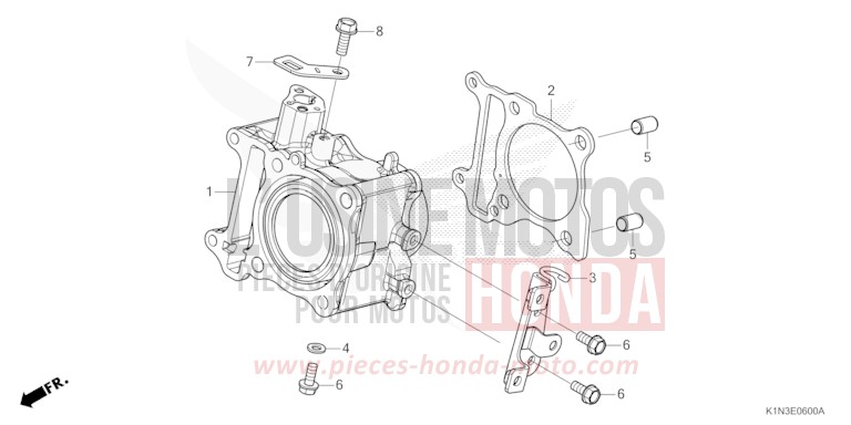 CYLINDER (FSH125M) for FSH125 CANDY NOBLE RED (R350) from 2021