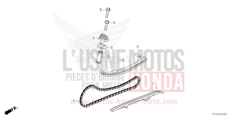 CAM CHAIN/TENSIONER for FSH125 CANDY LUSTER RED (R368) from 2024