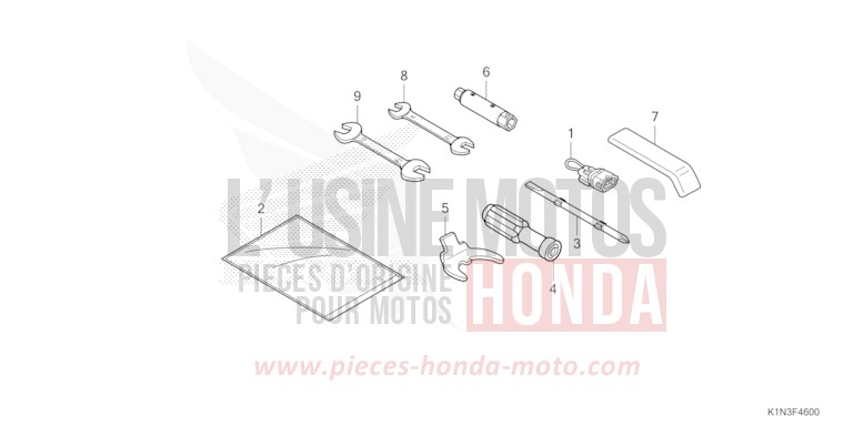 TOOL for FSH125 MAT GALAXY BLACK METALLIC (NHA76) from 2024