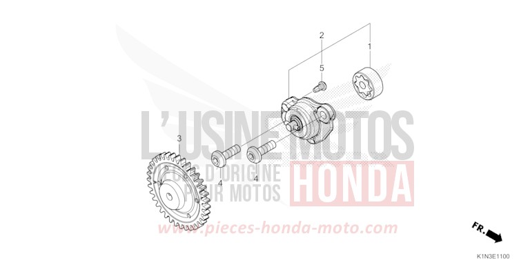 OIL PUMP for FSH125 PEARL JASMINE WHITE (NHB35) from 2024