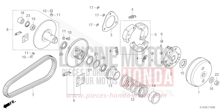 DRIVEN FACE for FSH125 PEARL JASMINE WHITE (NHB35) from 2024