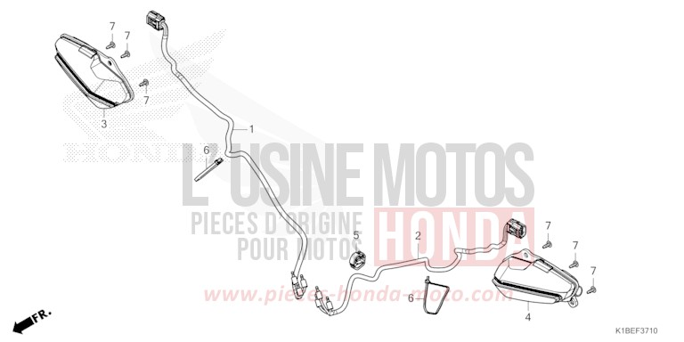 FRONT WINKER for NSS350A MAT PEARL COOL WHITE (NHB44) from 2024