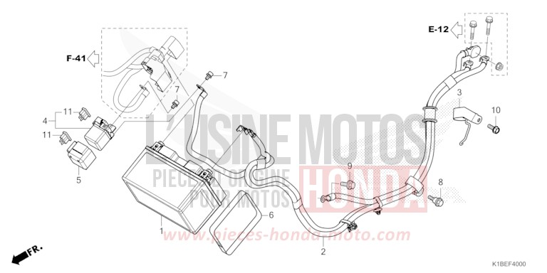 BATTERY for NSS350A MAT CYNOS GRAY METALLIC (NH312K) from 2024
