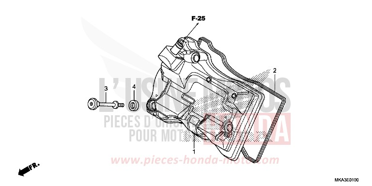 CYLINDER HEAD COVER for NC750XD SWORD SILVER METALLIC (NHA95) from 2018