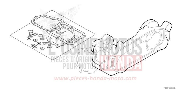 GASKET KIT B for SH125 MAT PEARL PACIFIC BLUE (PB397) from 2024