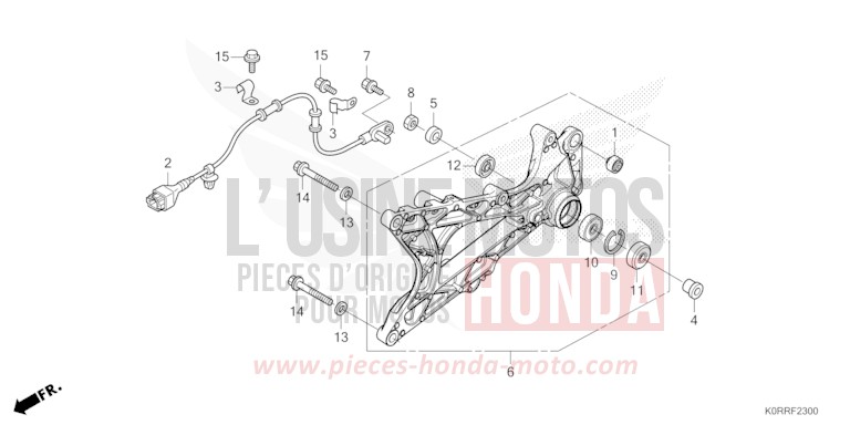 SWINGARM for SH125 MAT PEARL PACIFIC BLUE (PB397) from 2024