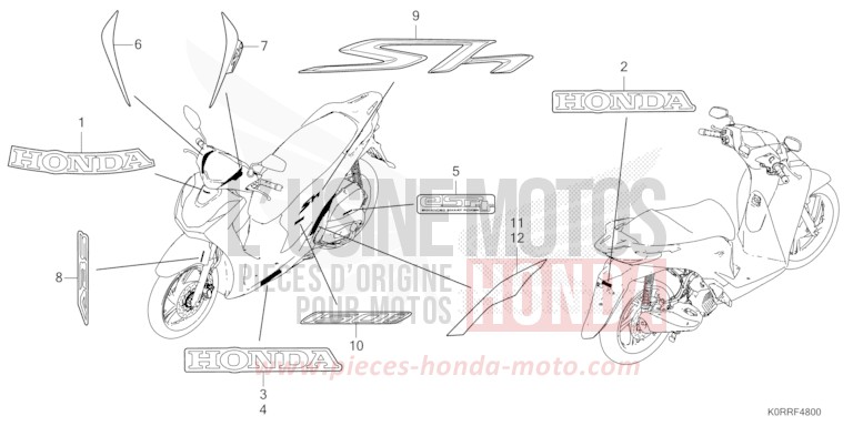 MARK for SH125AD PEARL NIGHTSTAR BLACK (NHA84) from 2024