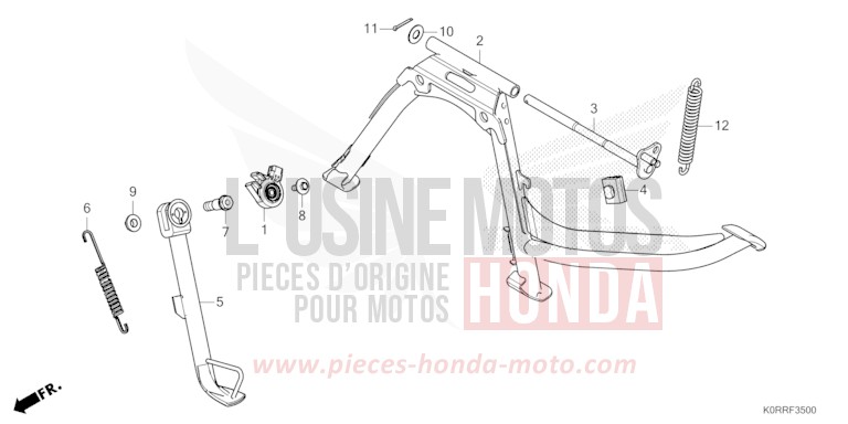 STAND for SH125AD PEARL NIGHTSTAR BLACK (NHA84) from 2024