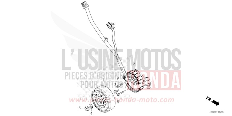 A.C.G. STARTER for SH125AD MAT PEARL COOL WHITE (NHB44) from 2024