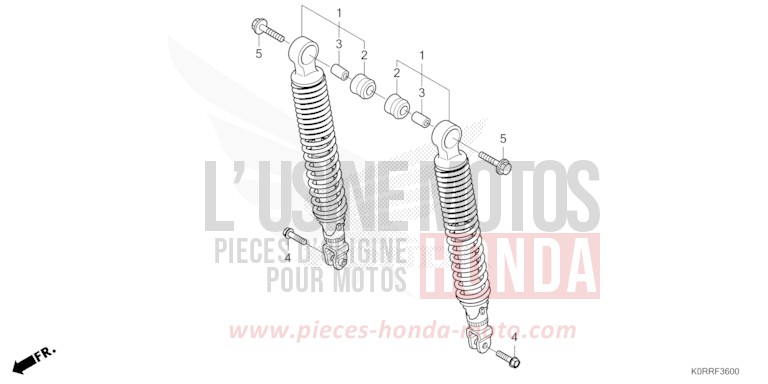 REAR CUSHION for SH125AD MAT PEARL COOL WHITE (NHB44) from 2024