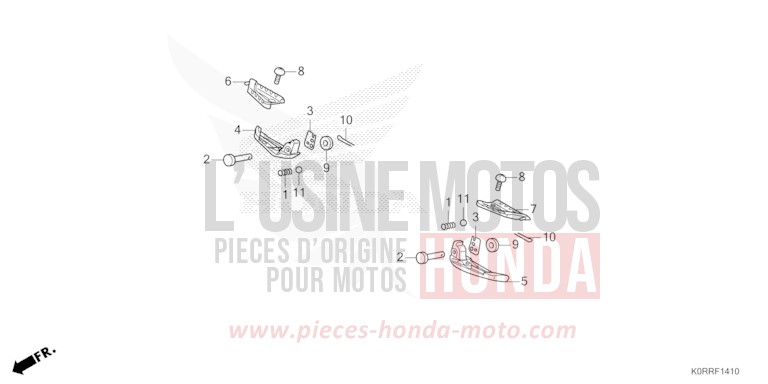 PILLION STEP for SH125AD PEARL FALCON GRAY (NHC61) from 2024