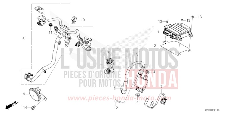 SUB HARNESS/IGNITION COIL for SH125 PEARL FALCON GRAY (NHC61) from 2024