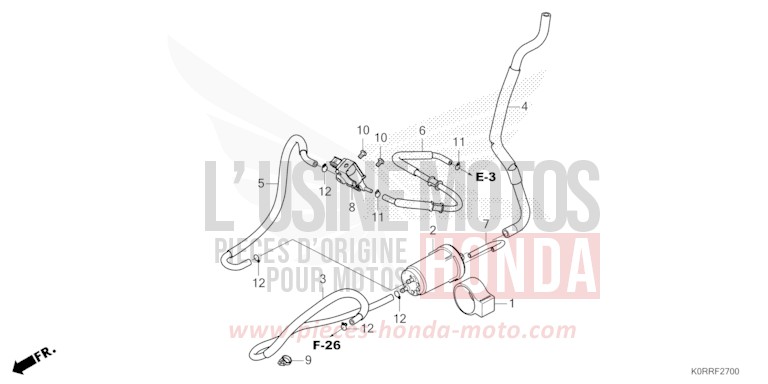 CANISTER for SH125AD PEARL NIGHTSTAR BLACK (NHA84) from 2024
