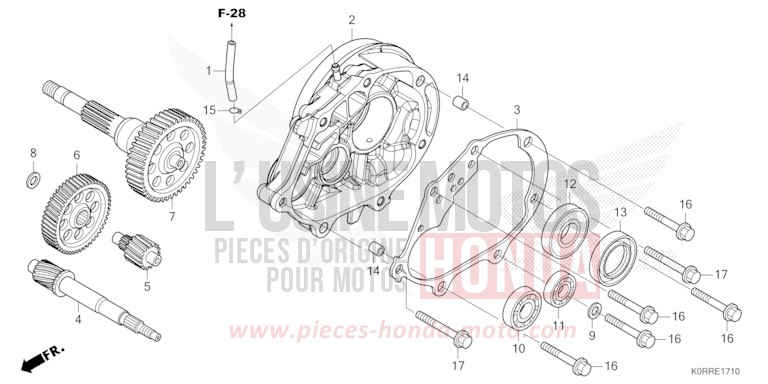 TRANSMISSION for SH125AD MAT PEARL COOL WHITE (NHB44) from 2024