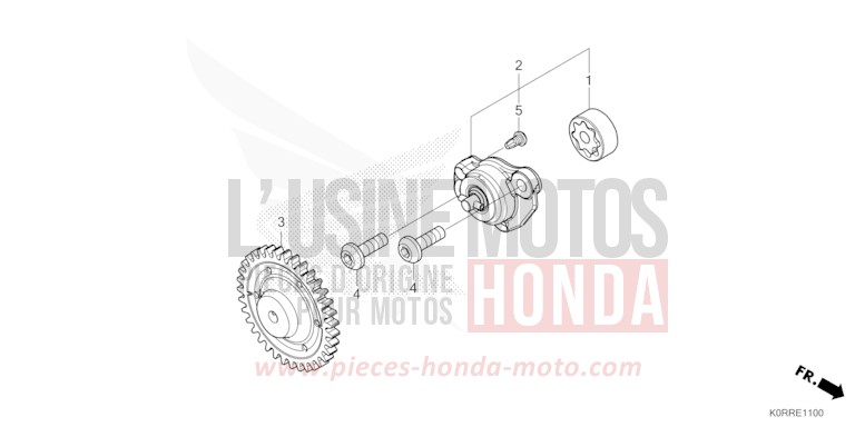 OIL PUMP for SH125AD PEARL NIGHTSTAR BLACK (NHA84) from 2024