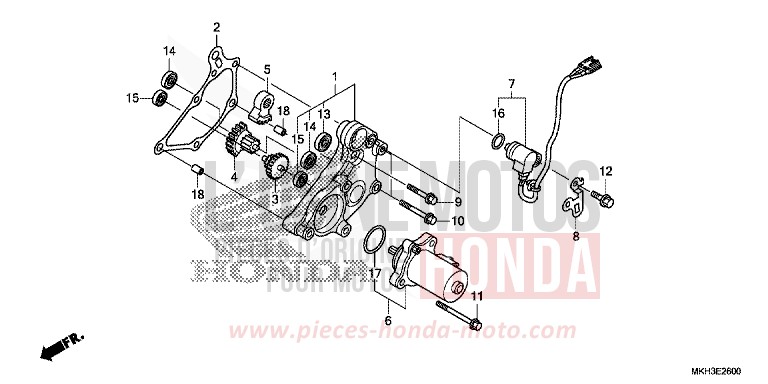 REDUCTION GEAR for ADV750 PEARL GLARE WHITE (NHB53) from 2017