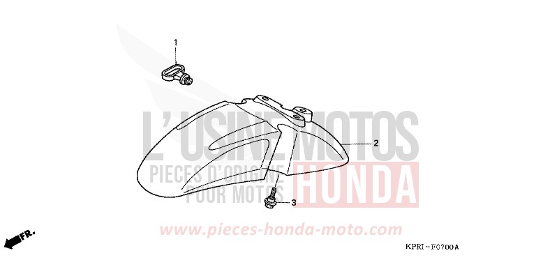 FRONT FENDER for SH150 CYCLON BLUE METALLIC (PB221) from 2001