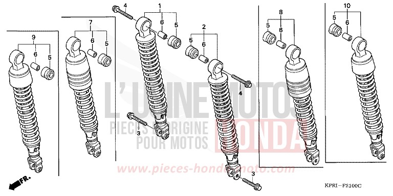 REAR CUSHION for SH150 CYCLON BLUE METALLIC (PB221) from 2001