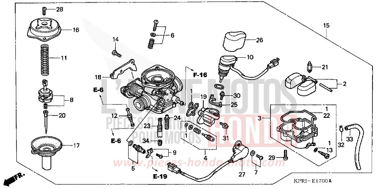 CARBURETOR for SH150 ICE BLUE METALLIC (PB299) from 2001