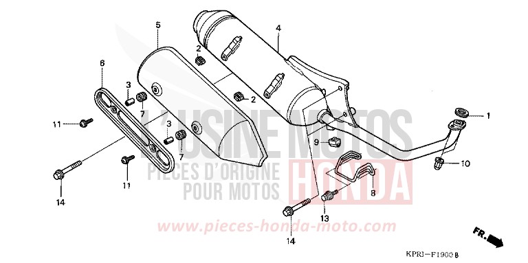 EXHAUST MUFFLER for SH150 NAVONA BEIGE METALLIC (Y161) from 2001
